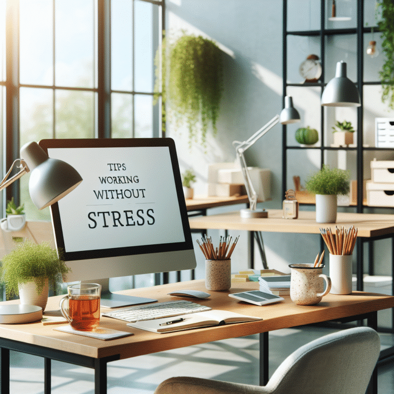 dicas para trabalhar sem estresse