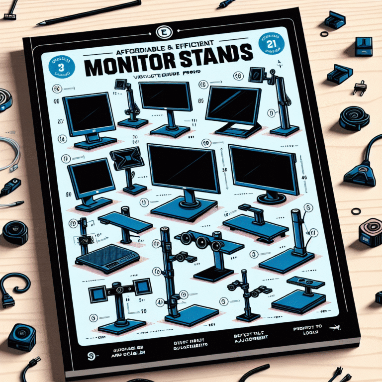 como encontrar suportes de monitor baratos e eficientes