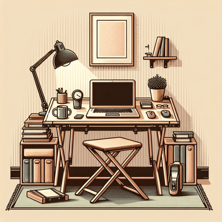 mesa dobrável para home office: praticidade e economia