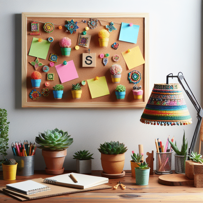 ideias criativas de DIY para decorar seu escritório